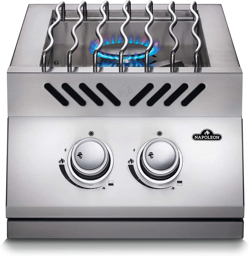 Napoleon: 500 Series Double Side Burner w/ Stainless Steel Cover