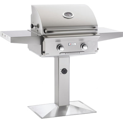American Outdoor Grill:  24" AOG Grill on Pedastal, w/ Lights, NG (LP Conversion Kit Included)