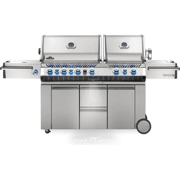 Napoleon:   Prestige Pro 825 Gas Grill With Power Side Burner, Infrared Rear & Bottom Burners