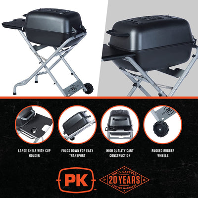 Portable Kitchens:  The Original PK-TX Grill & Smoker (Graphite)