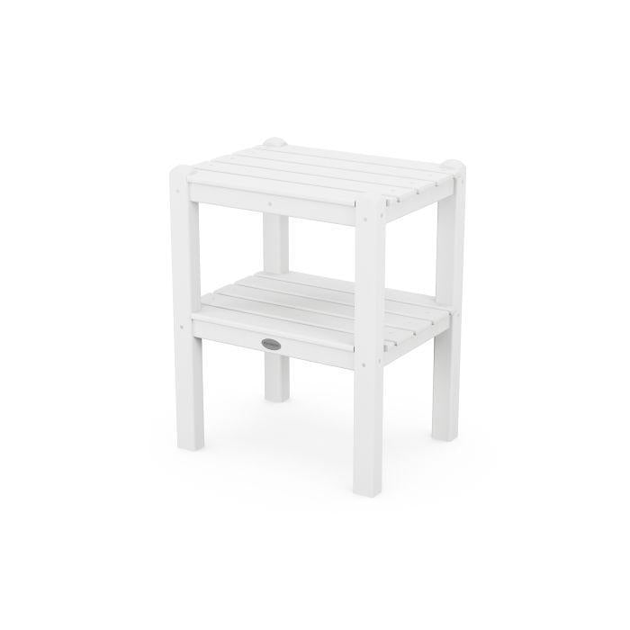 Polywood: POLYWOOD  Two Shelf Side Table in Sand