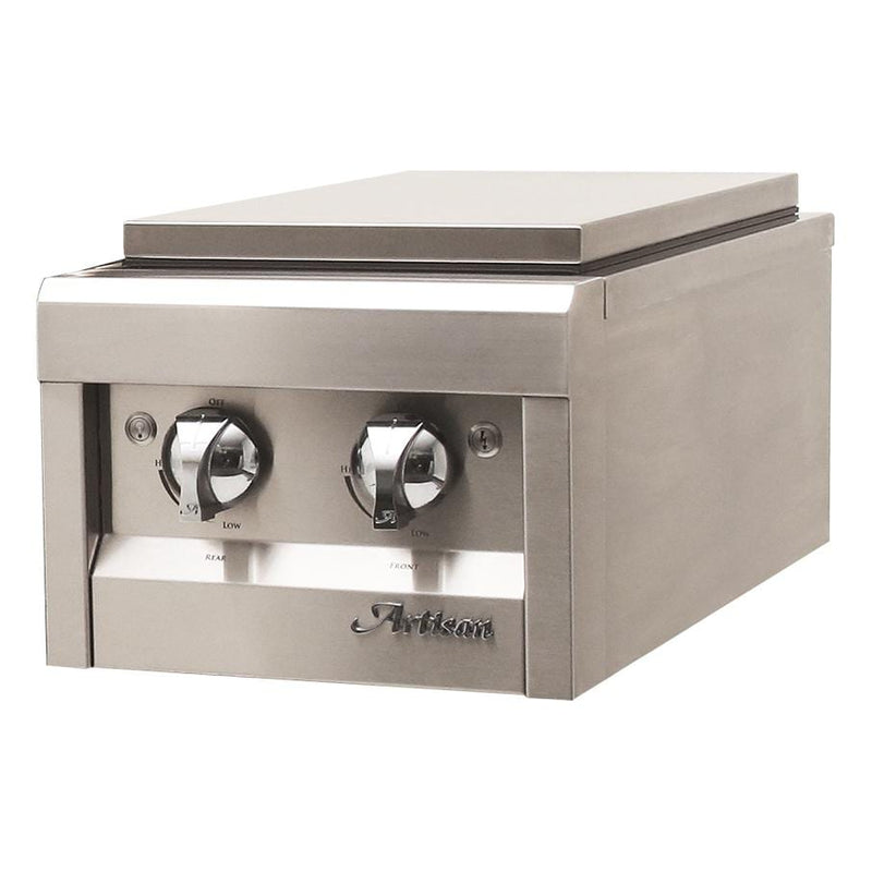 Artisan:  Professional Series Double Side Burner- Built-In