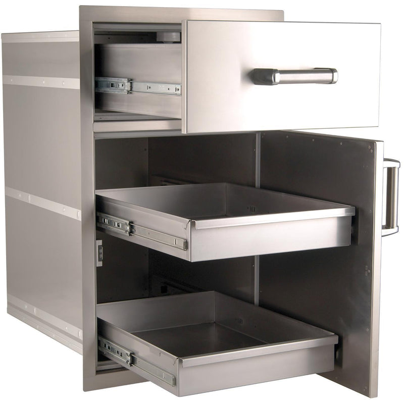 Fire Magic: 20" Flush Mount Dry Pantry Door/Drawer Combo