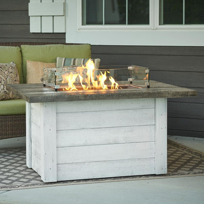Outdoor GreatRoom: Alcott Rectangular Gas Fire Pit Table