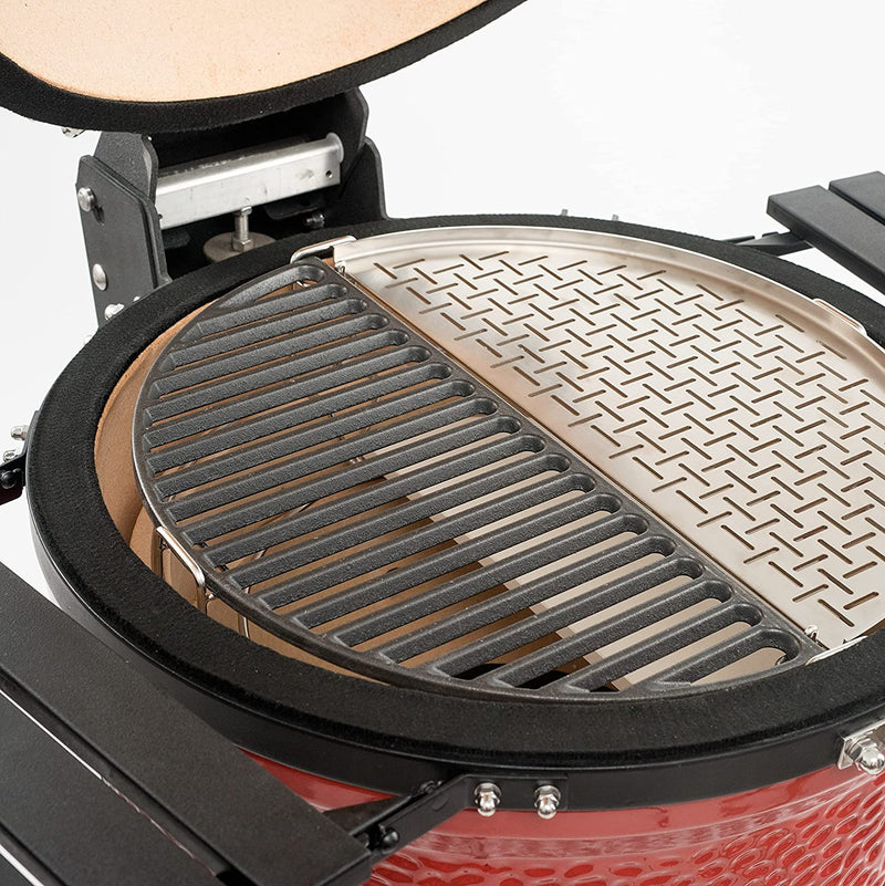 Kamado Joe:  Classic Joe- Half Moon Cast Iron Cooking Grate