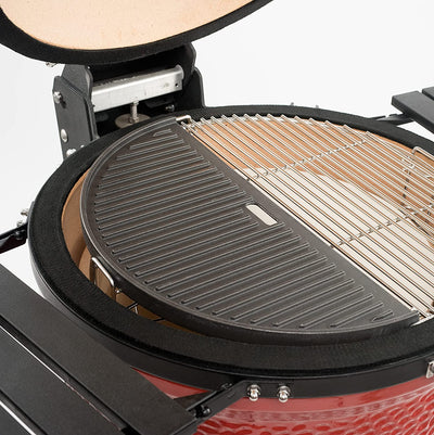 Kamado Joe:  Classic Joe  - Half Moon Cast Iron Reversible Griddle