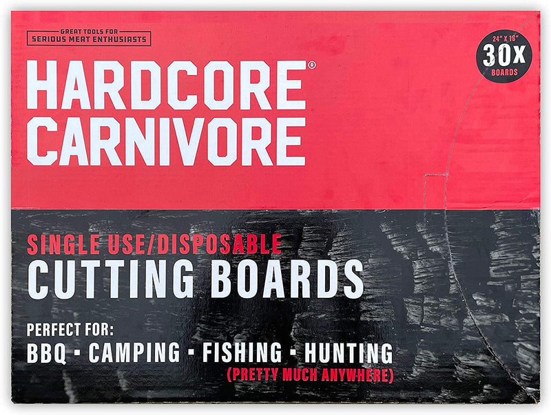 Hardcore Carnivore: Disposable Cutting Boards-30pc