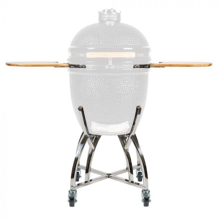 Coyote Grills: Stand with Side Shelves for Asado Smoker