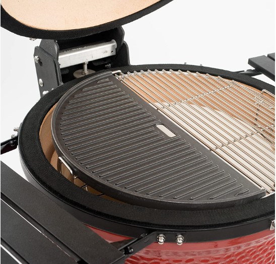 Kamado Joe:  Big Joe  - Half Moon Cast Iron Reversible Griddle