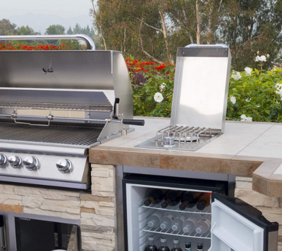 Bull Grills: Single Stainless Steel Drop In Side Burner