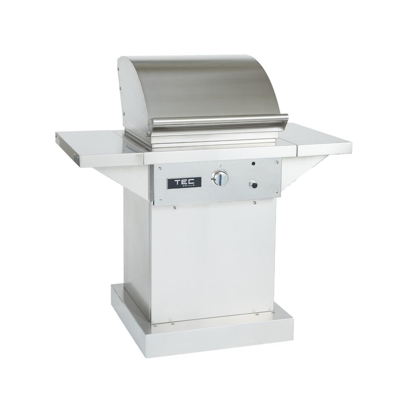 TEC Grills:  26" Sterling Patio On Stainless Pedestal With Side Shelves (46"), LP