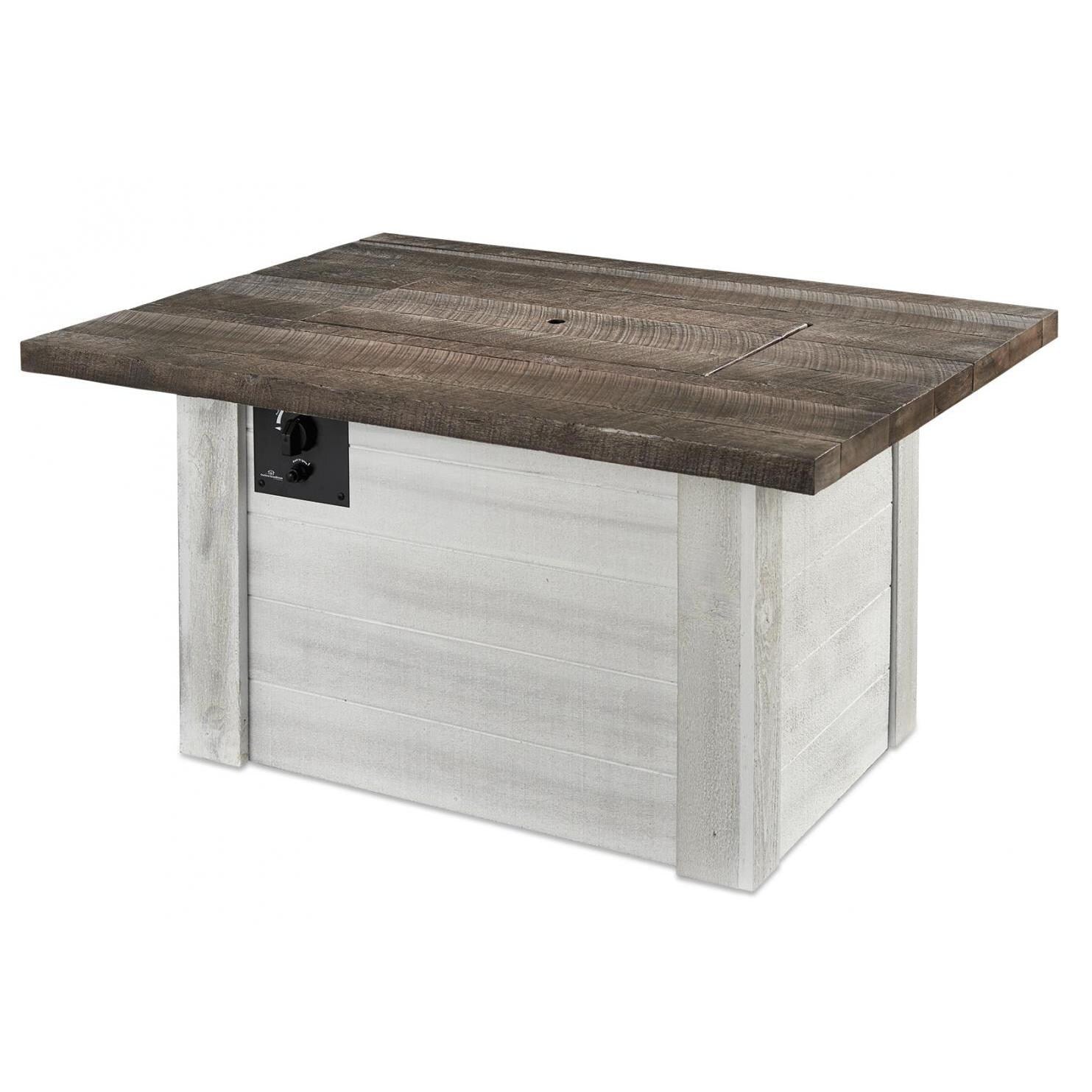 Outdoor GreatRoom: Alcott Rectangular Gas Fire Pit Table