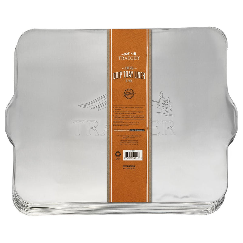 Traeger Pellet Grills:  Drip Tray Liner 5 Pack - Pro 575/Pro22