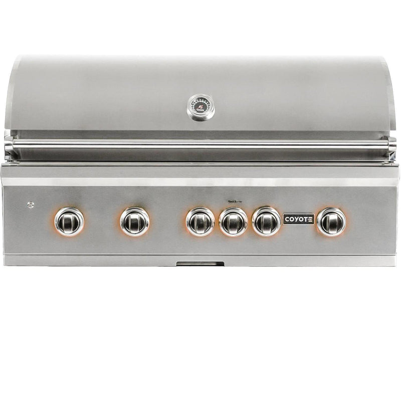 Coyote Grills: 42" Coyote S-Series Grill, w/ Interior and Knob Lights & Ceramic Heat Grids