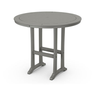 Polywood: POLYWOOD  Nautical Trestle 48" Round Bar Table