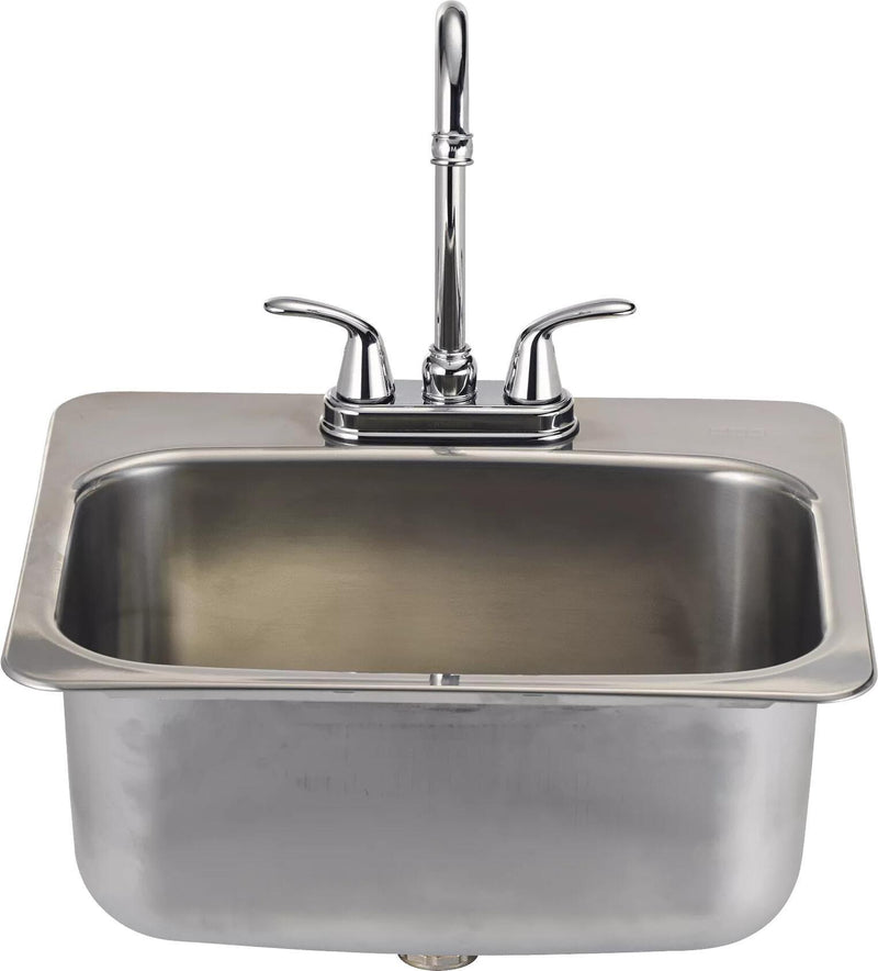 Bull Grills: Large Stainless Steel Sink and Faucetsin