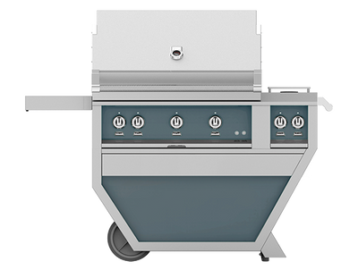 Hestan:  42" Deluxe Cart Grill with Side Burner