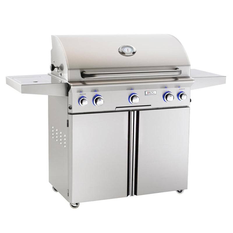 American Outdoor Grill: 36" AOG Grill on Cart, w/ Lights & Rotisserie & Side Burner