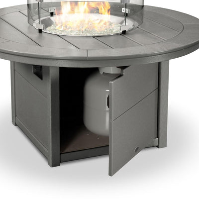 Polywood: 48" Round Fire Pit Table, LP