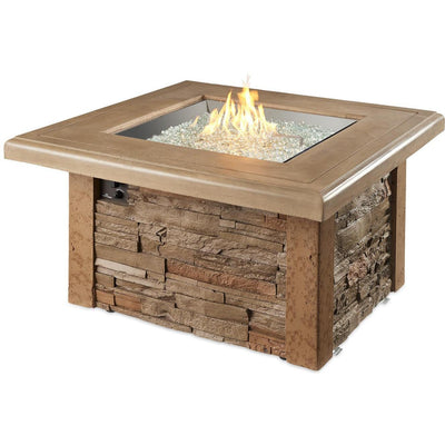 Outdoor GreatRoom: Sierra Square Gas Fire Pit Table