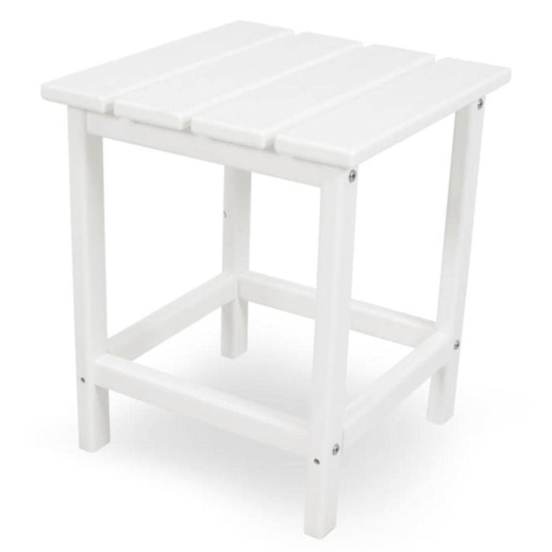 Polywood: Long Island 18" Side Table in White