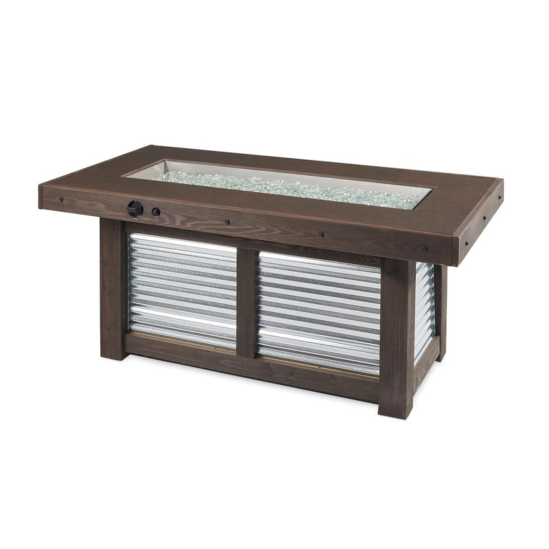 Outdoor GreatRoom: Denali Brew Linear Gas Fire Pit Table