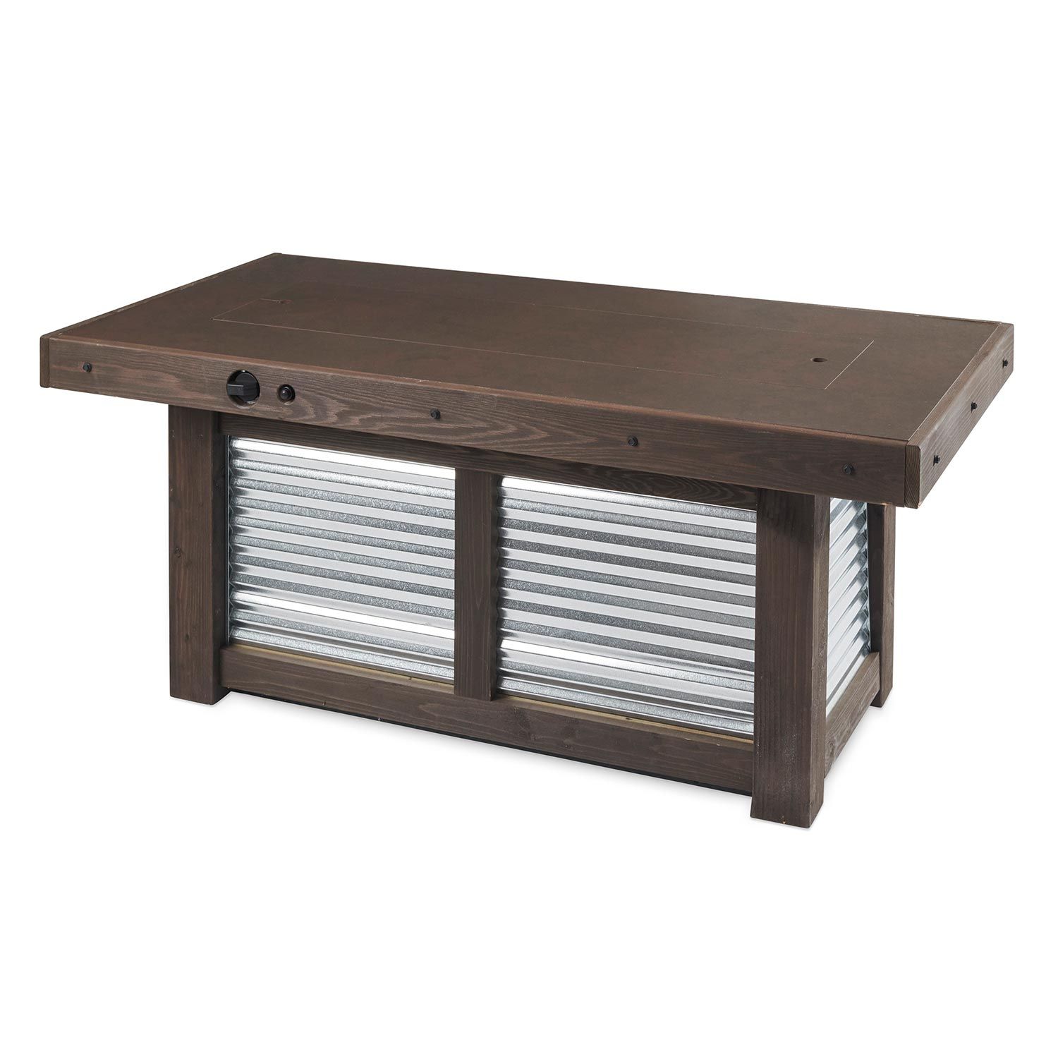 Outdoor GreatRoom: Denali Brew Linear Gas Fire Pit Table