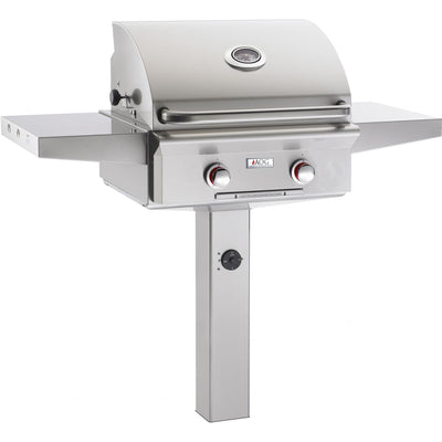 American Outdoor Grill:  24" AOG Grill on Ground Post, NG (LP Conversion Kit Included)