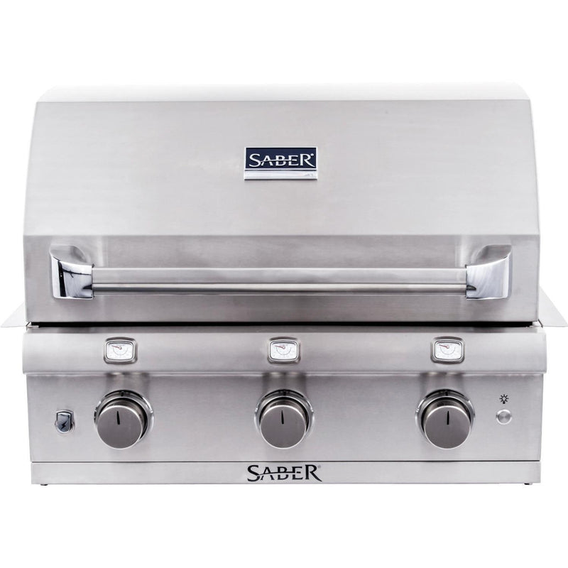 Saber Grills: Stainless Series 3-Burner Built-In Grill (NG)